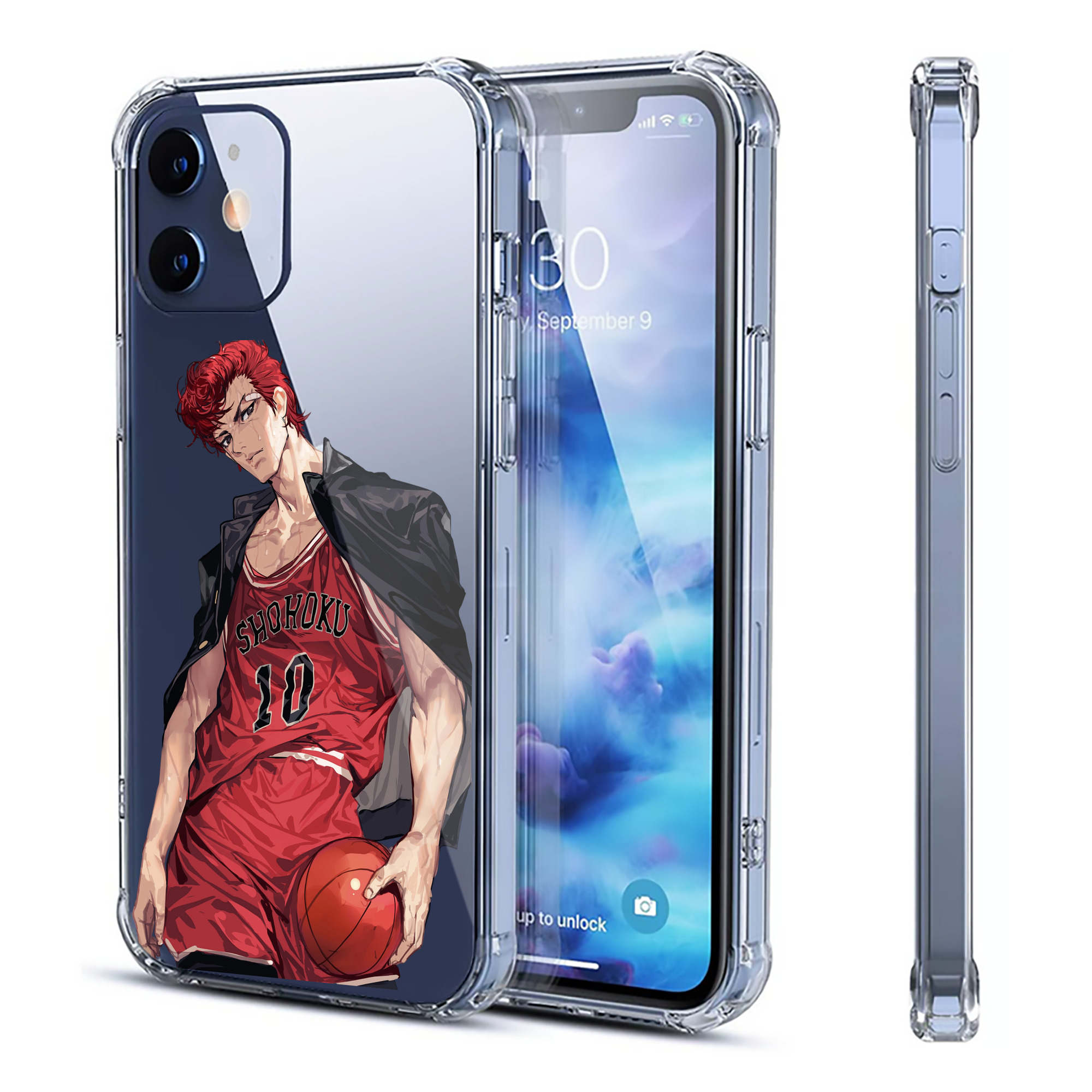（画像用） SLAM DUNK／スラムダンク 【iPhone 12シリーズ対応】透明スマホケース（クリアソフトケース）